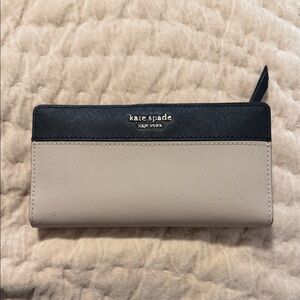 Kate Spade Black and Cream Wallet
